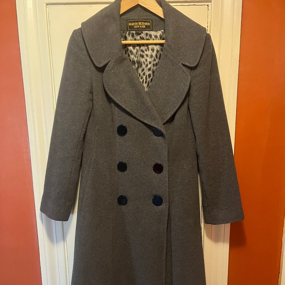Vintage Long Marvin Richards NY Wool Coat